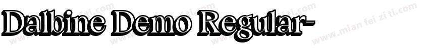 Dalbine Demo Regular字体转换
